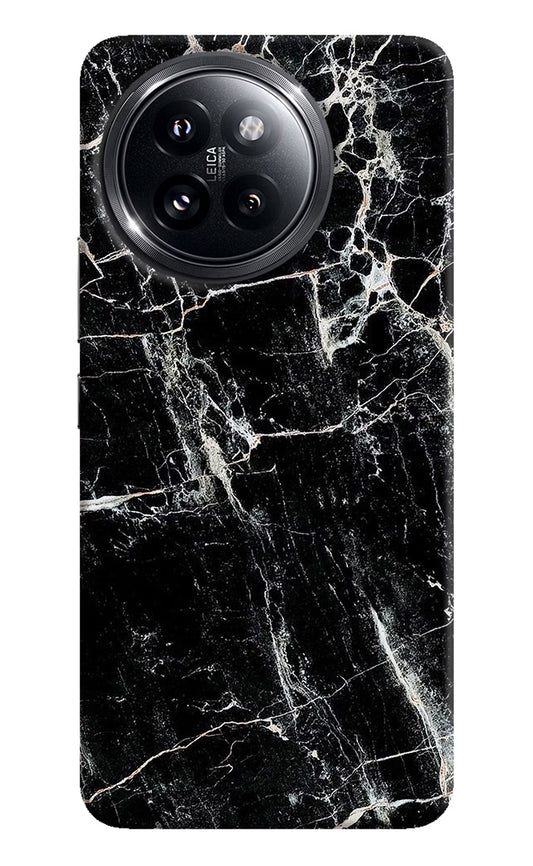 Black Marble Texture Xiaomi 14 Civi Hard Case Back Cover by Casekaro