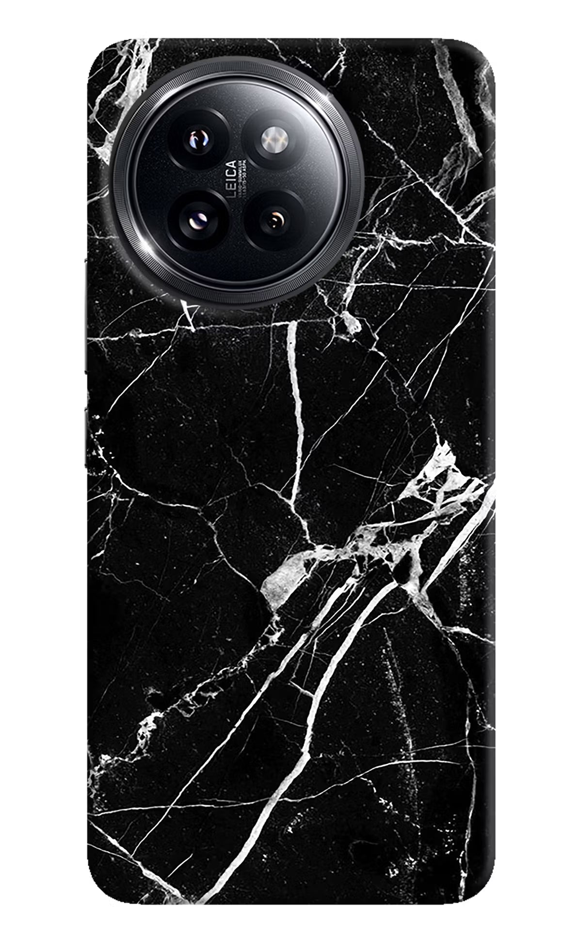 Black Marble Pattern Xiaomi 14 Civi Hard Case Back Cover by Casekaro