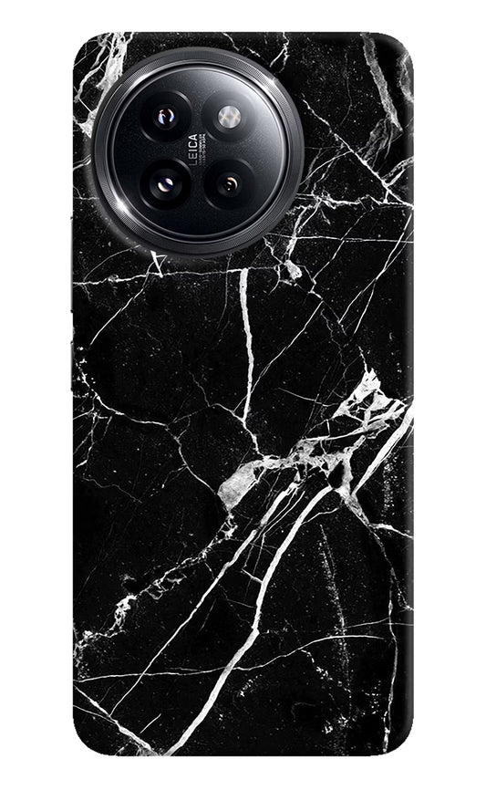 Black Marble Pattern Xiaomi 14 Civi Hard Case Back Cover by Casekaro