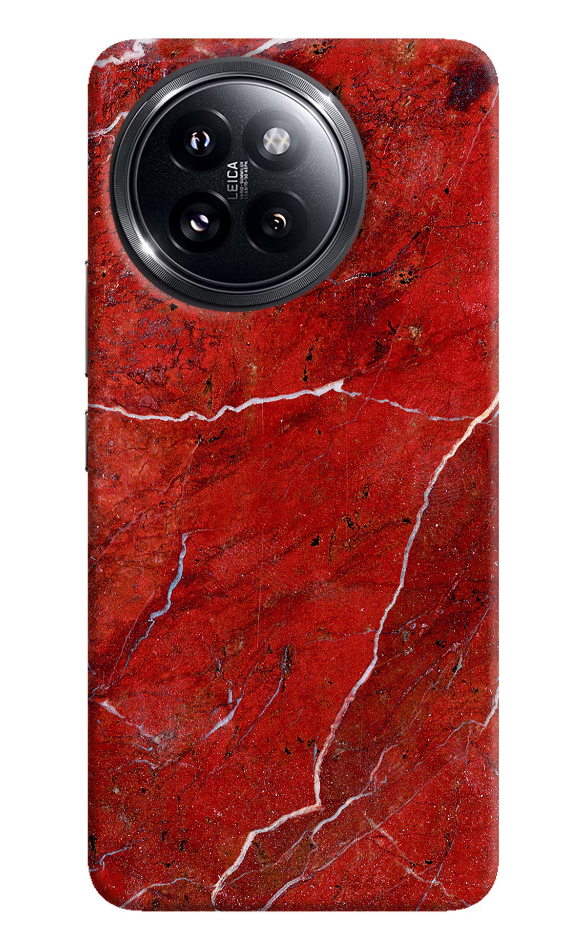 Red Marble Design Xiaomi 14 Civi Hard Case Back Cover by Casekaro