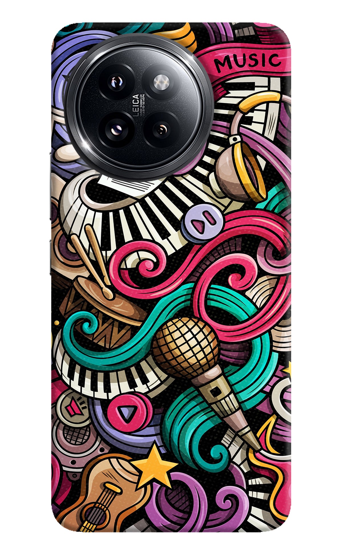 Music Abstract Xiaomi 14 Civi Back Cover