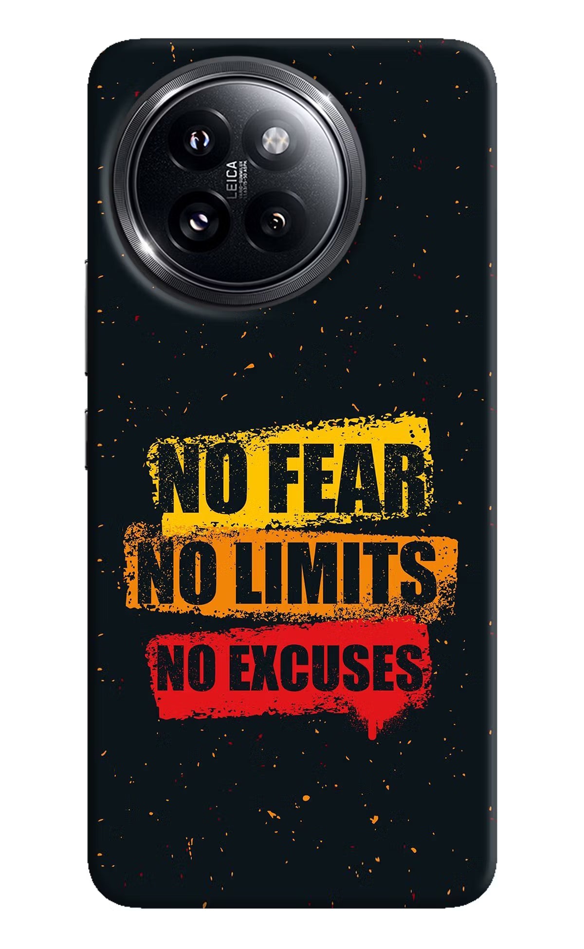 No Fear No Limits No Excuse Xiaomi 14 Civi Hard Case Back Cover by Casekaro