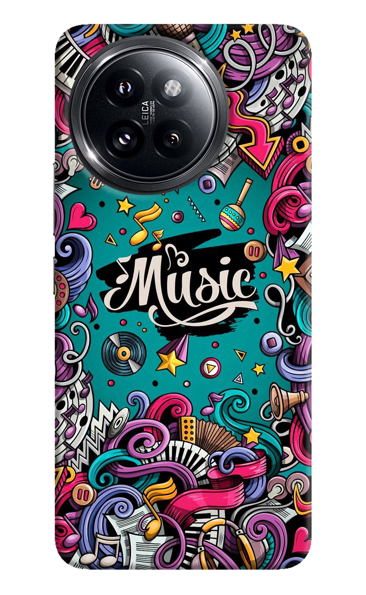 Music Graffiti Xiaomi 14 Civi Hard Case Back Cover by Casekaro