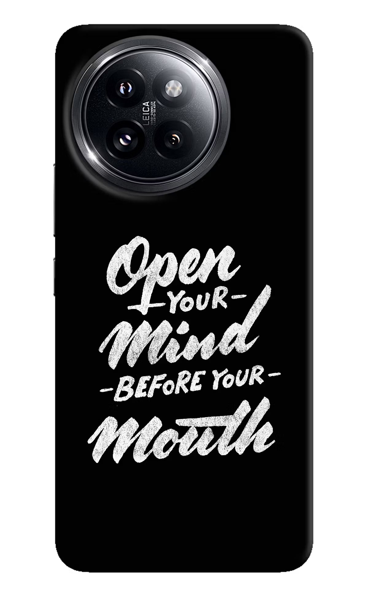 Open Your Mind Before Your Mouth Xiaomi 14 Civi Hard Case Back Cover by Casekaro