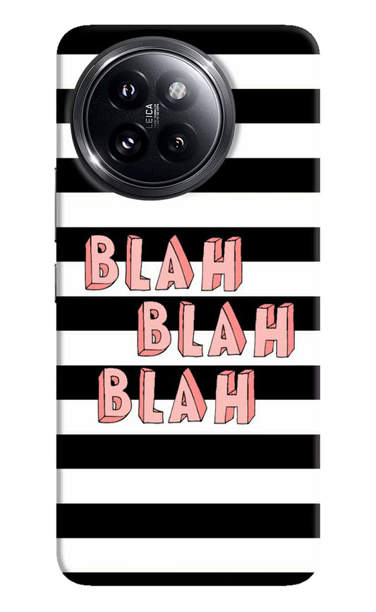 Blah Blah Blah Xiaomi 14 Civi Hard Case Back Cover by Casekaro