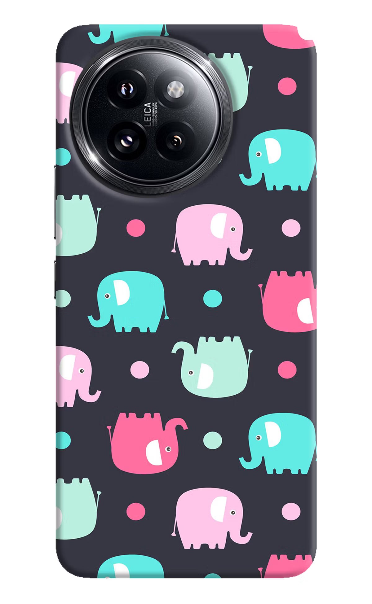 Elephants Xiaomi 14 Civi Hard Case Back Cover by Casekaro