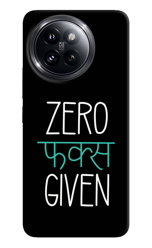 Zero Fucks Given Xiaomi 14 Civi Hard Case Back Cover by Casekaro