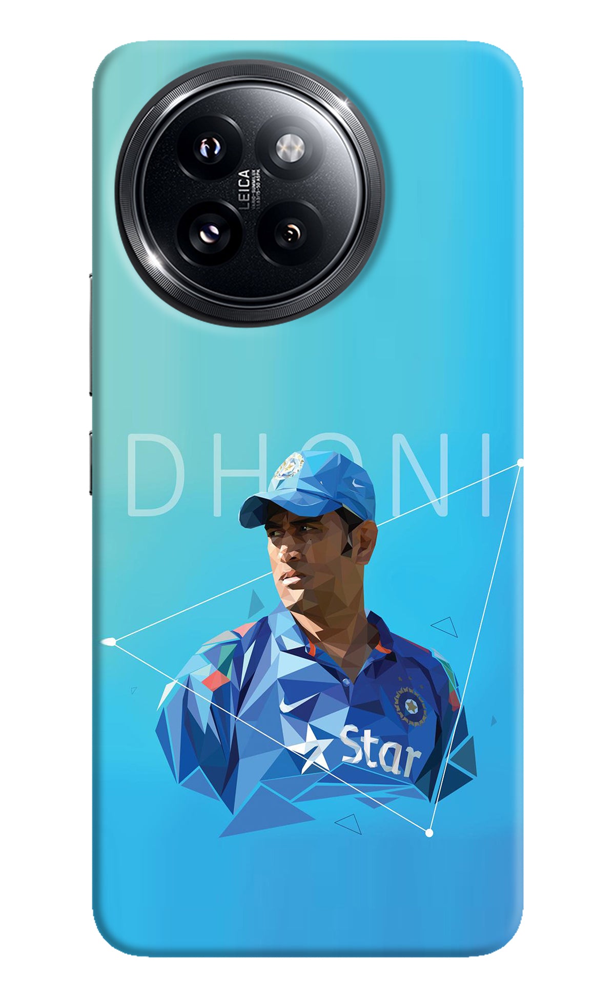 Dhoni Artwork Xiaomi 14 Civi Back Cover