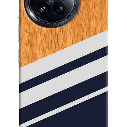 Blue and white wooden Xiaomi 14 Civi Hard Case Back Cover by Casekaro