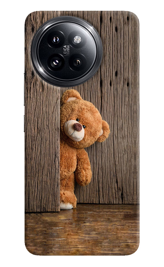 Teddy Wooden Xiaomi 14 Civi Hard Case Back Cover by Casekaro