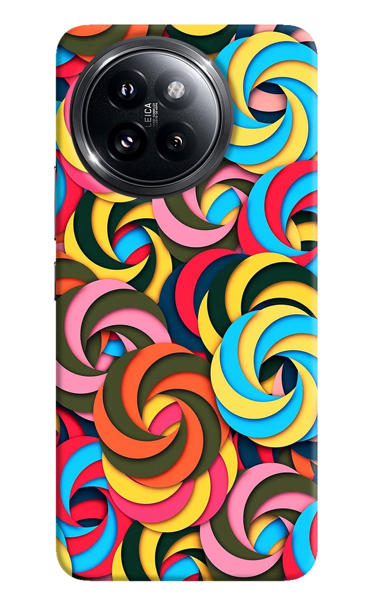 Spiral Pattern Xiaomi 14 Civi Back Cover