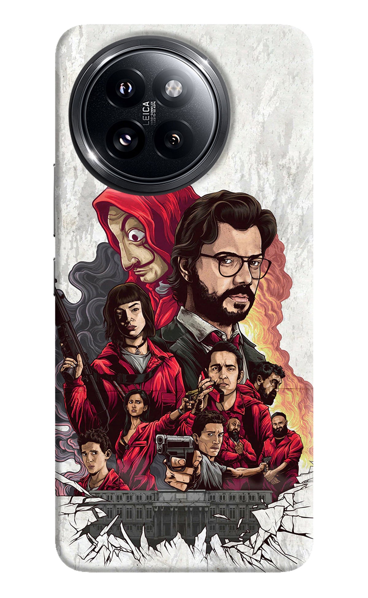 Money Heist Artwork Xiaomi 14 Civi Back Cover