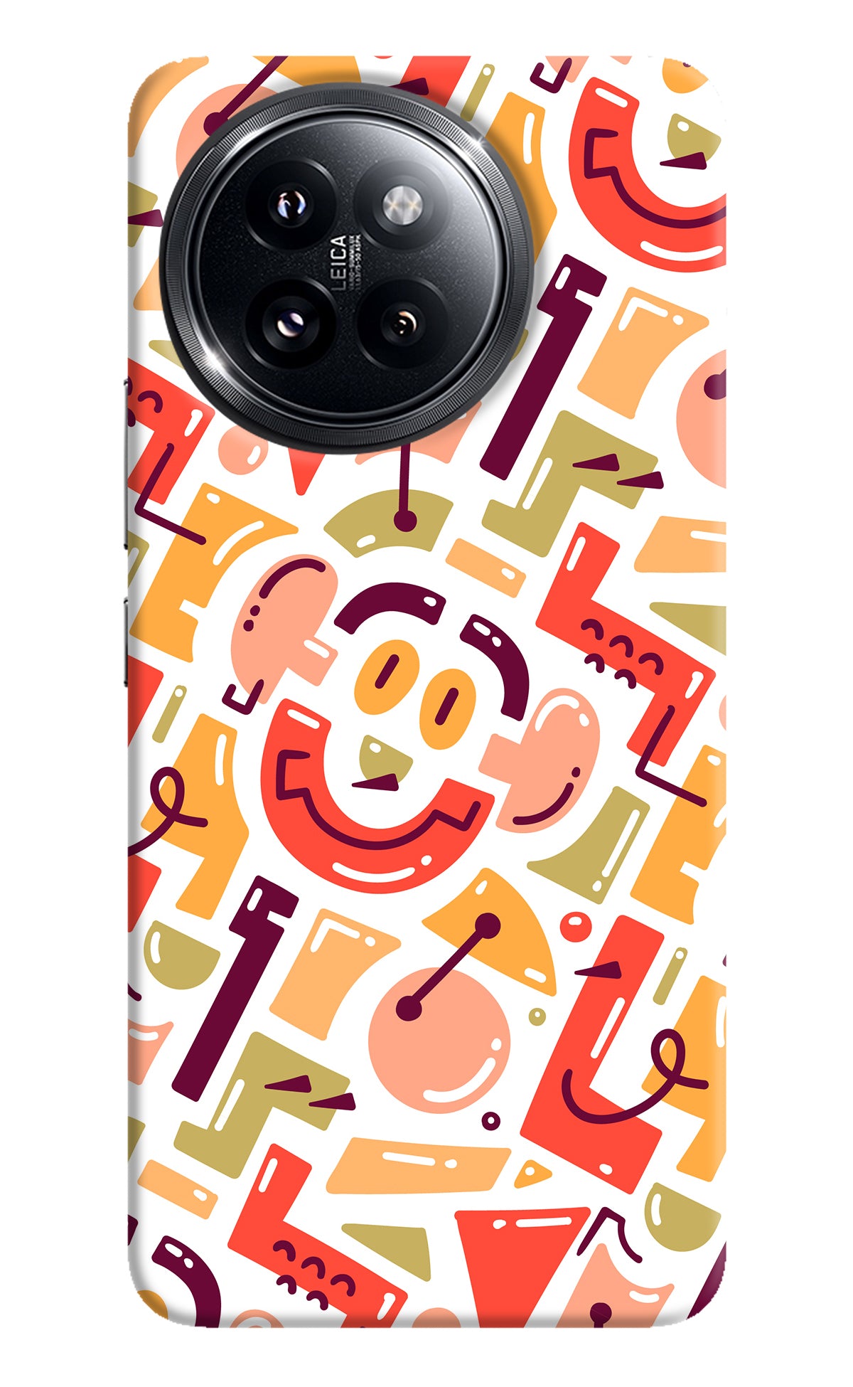 Doodle Pattern Xiaomi 14 Civi Back Cover