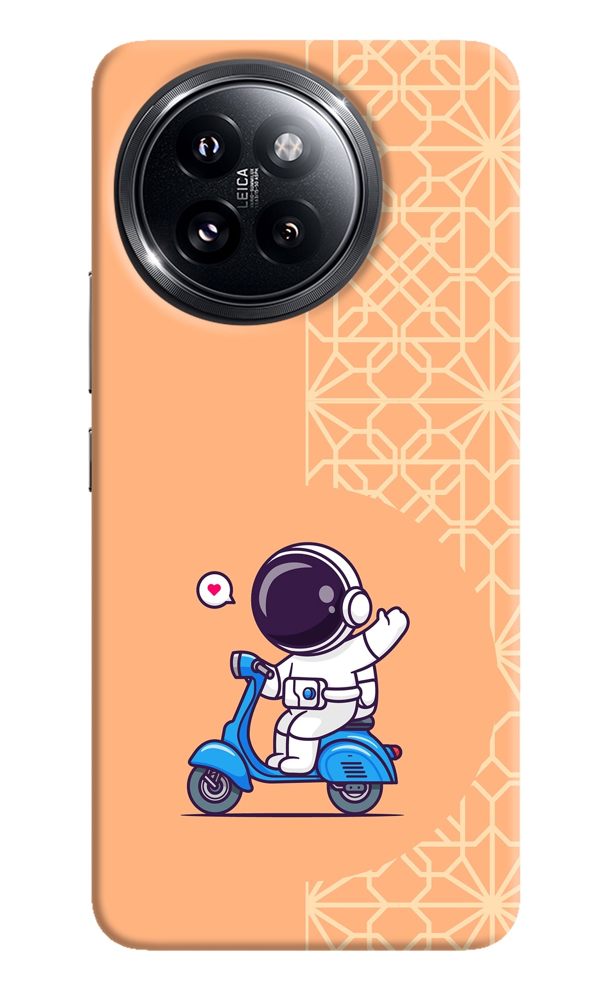 Cute Astronaut Riding Xiaomi 14 Civi Back Cover