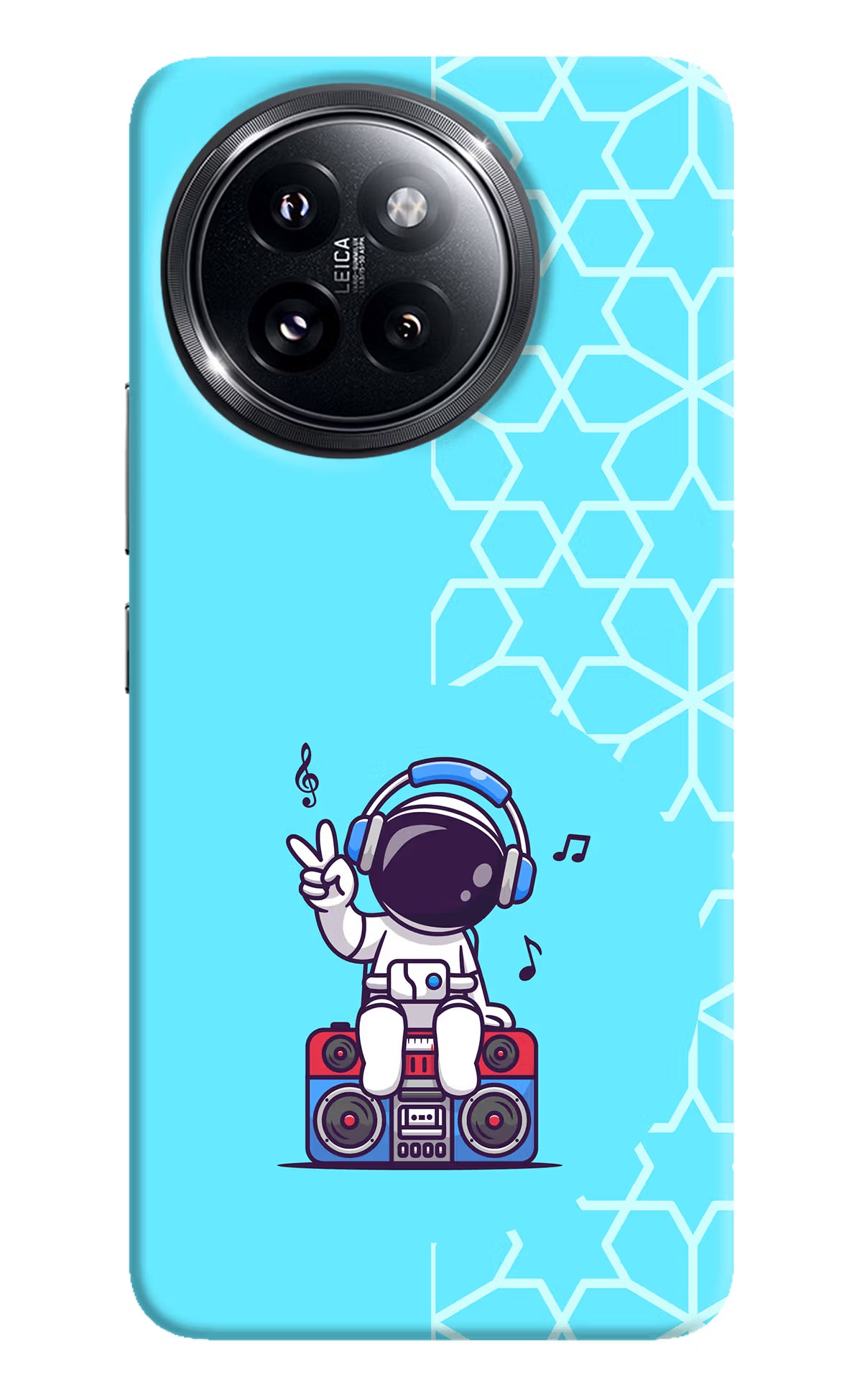 Cute Astronaut Chilling Xiaomi 14 Civi Hard Case Back Cover by Casekaro