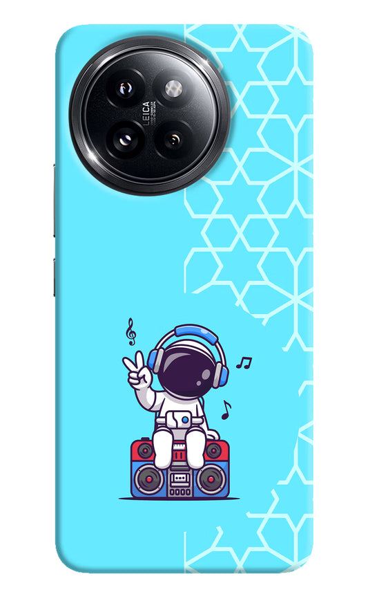Cute Astronaut Chilling Xiaomi 14 Civi Hard Case Back Cover by Casekaro