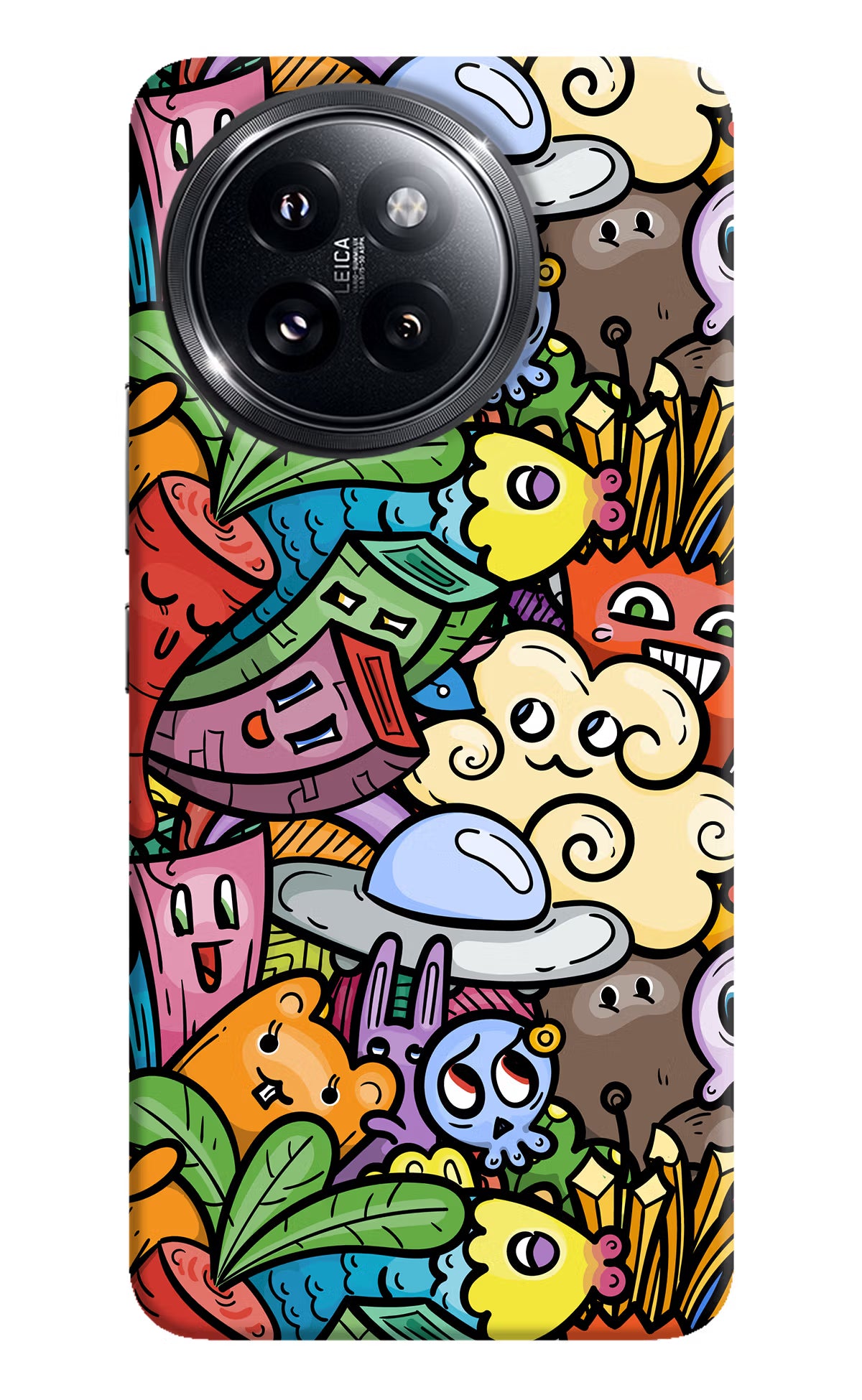 Veggie Doodle Xiaomi 14 Civi Hard Case Back Cover by Casekaro