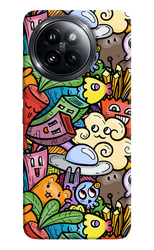 Veggie Doodle Xiaomi 14 Civi Hard Case Back Cover by Casekaro