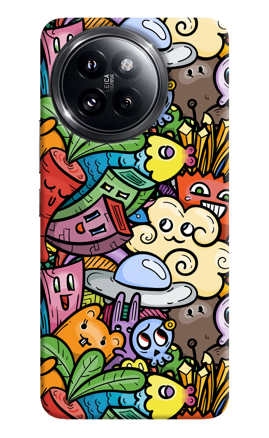 Veggie Doodle Xiaomi 14 Civi Back Cover, Hard case