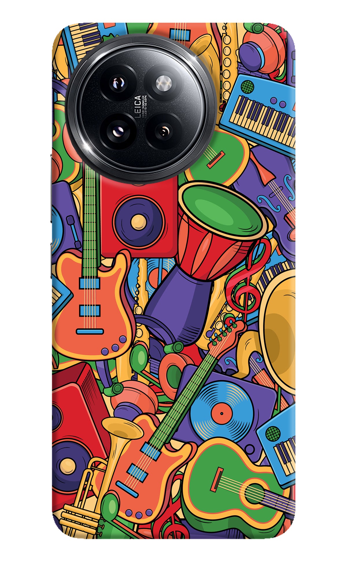 Music Instrument Doodle Xiaomi 14 Civi Back Cover