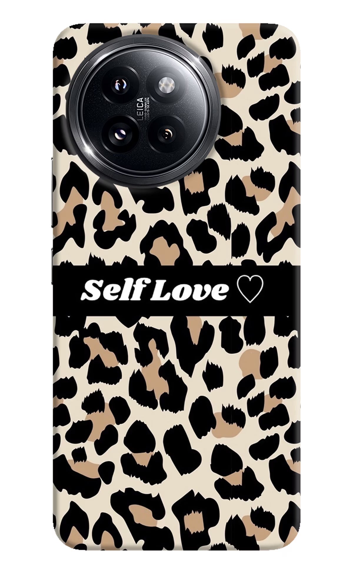 Leopard Print Self Love Xiaomi 14 Civi Hard Case Back Cover by Casekaro