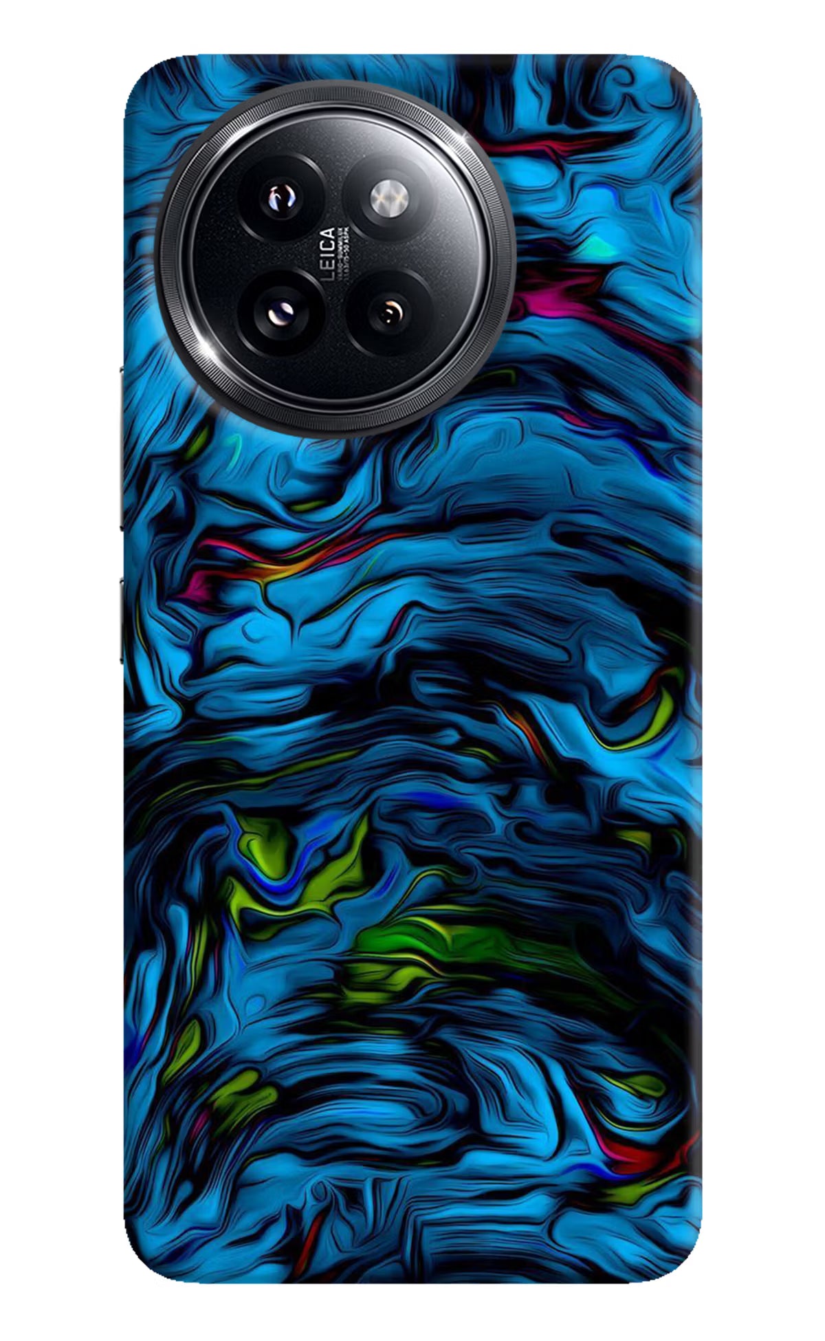 Dark Blue Abstract Xiaomi 14 Civi Hard Case Back Cover by Casekaro