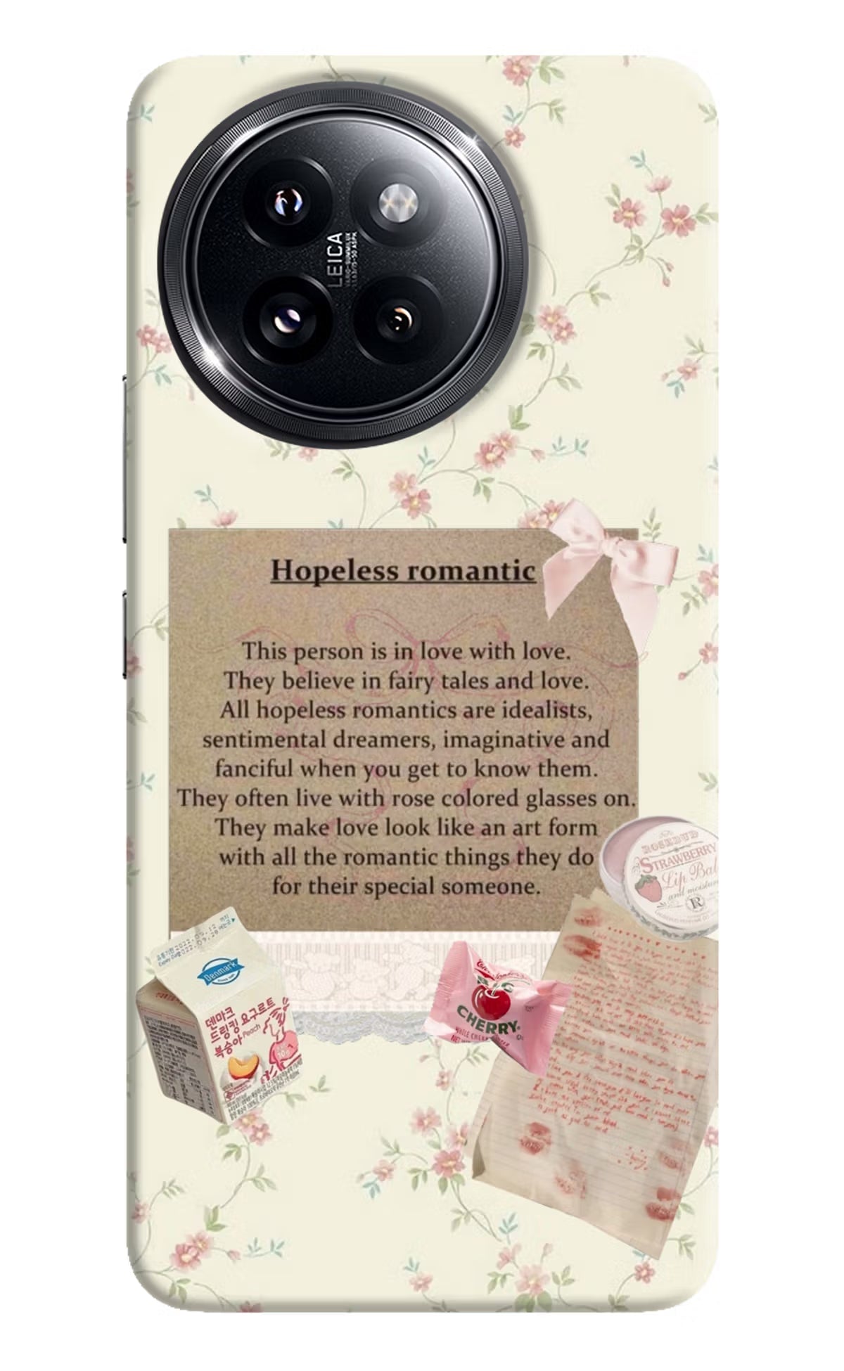 Hopeless Romantic Xiaomi 14 Civi Hard Case Back Cover by Casekaro