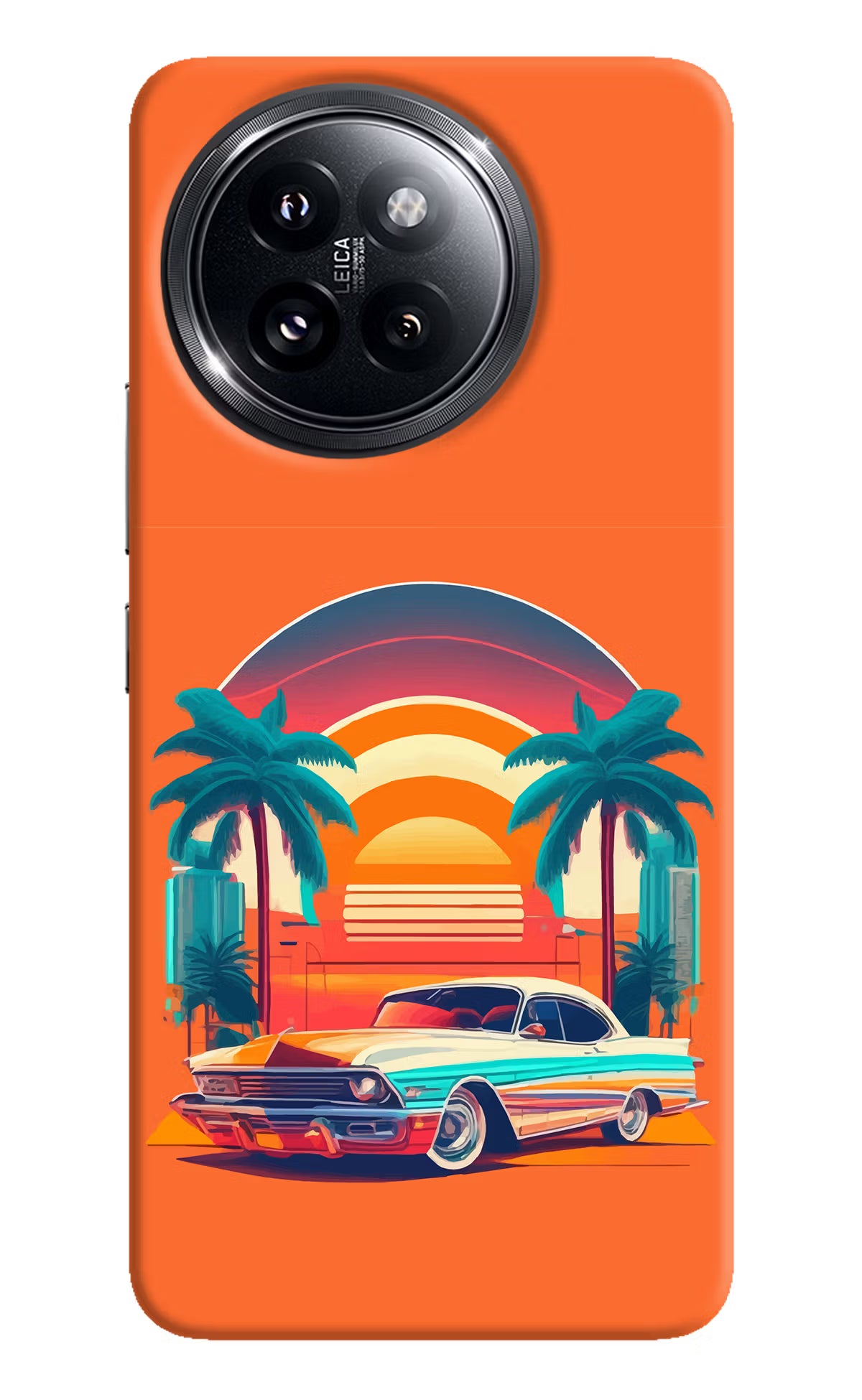 Palm Drive 80s Xiaomi 14 Civi Hard Case Back Cover by Casekaro