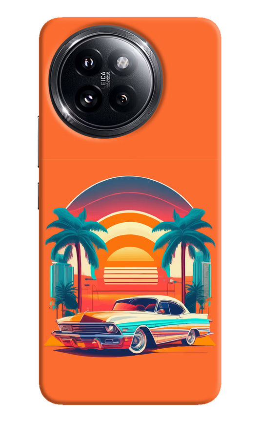 Palm Drive 80s Xiaomi 14 Civi Hard Case Back Cover by Casekaro
