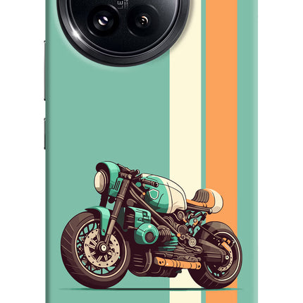 Striped Moto Drift Xiaomi 14 Civi Hard Case Back Cover by Casekaro