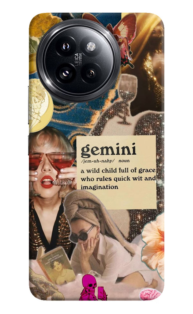 Gemini Zodiac Xiaomi 14 Civi Hard Case Back Cover by Casekaro