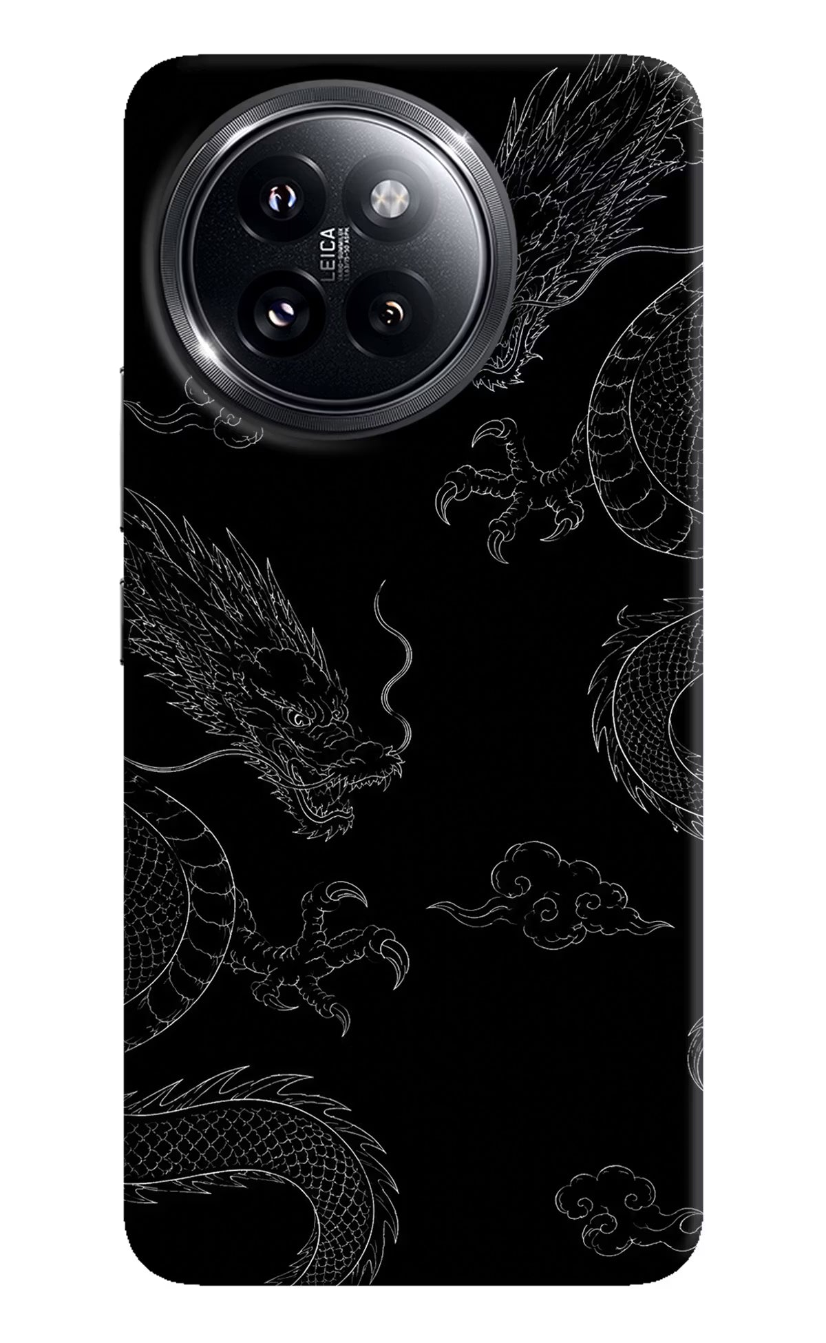 Twin Dragons Xiaomi 14 Civi Hard Case Back Cover by Casekaro
