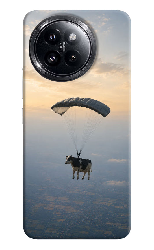 Skydiving Cow Xiaomi 14 Civi Hard Case Back Cover by Casekaro