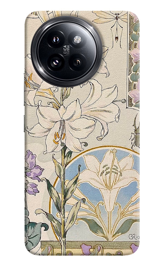 White Lily Xiaomi 14 Civi Hard Case Back Cover by Casekaro