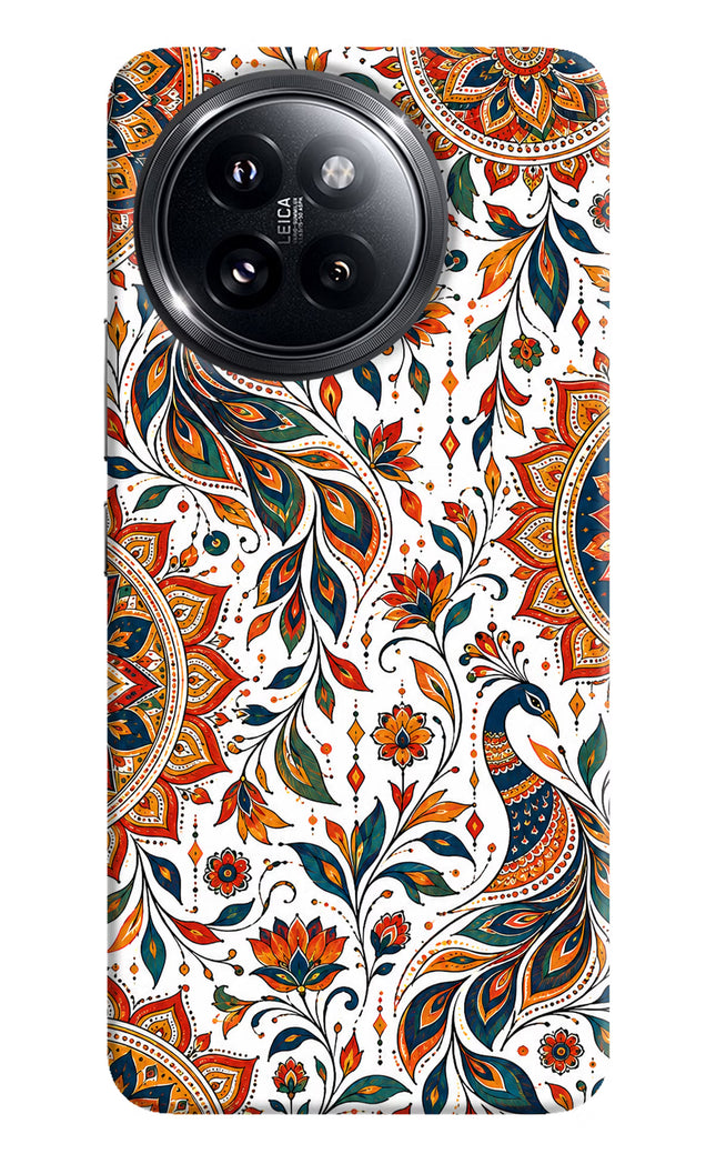 White Mayura Xiaomi 14 Civi Hard Case Back Cover by Casekaro