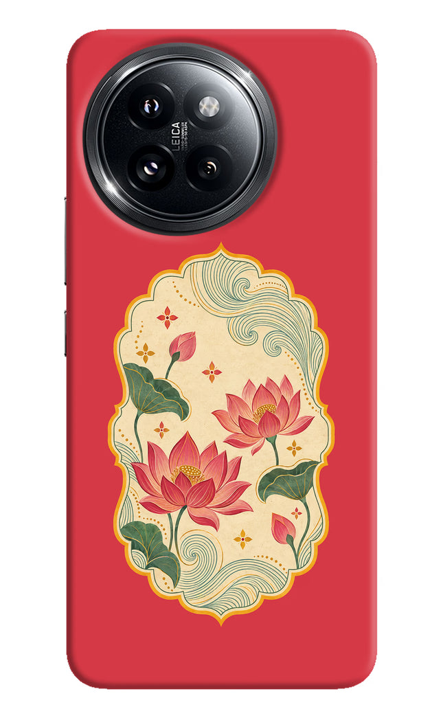 Pink Lotus Xiaomi 14 Civi Hard Case Back Cover by Casekaro