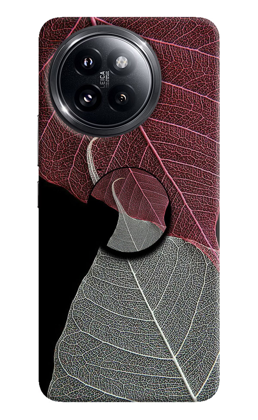 Leaf Pattern Xiaomi 14 Civi Pop Case, Hard case