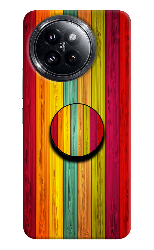 Multicolor Wooden Xiaomi 14 Civi Pop Case by Casekaro