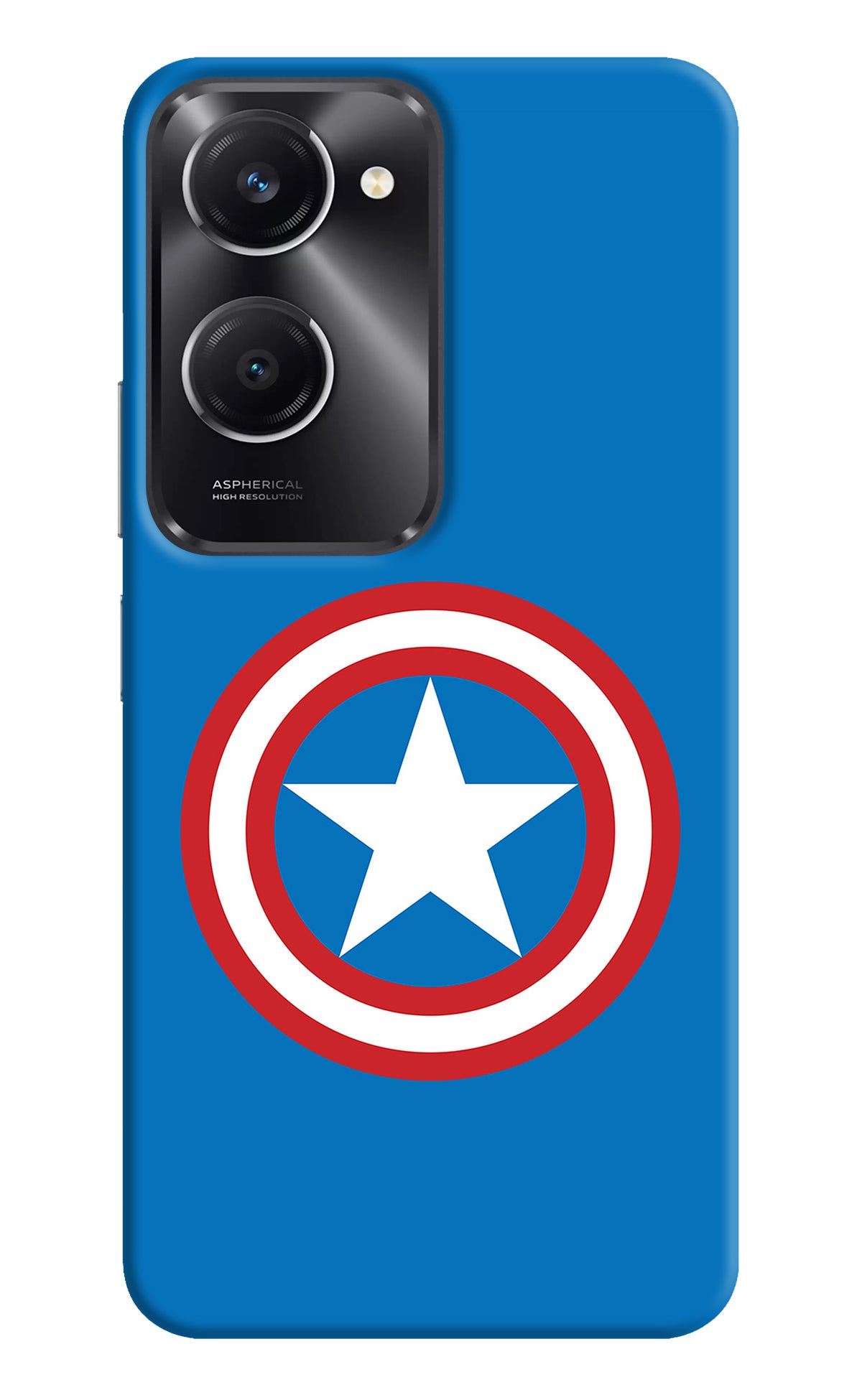 Captain America Logo Vivo T3 Lite 5G Back Cover