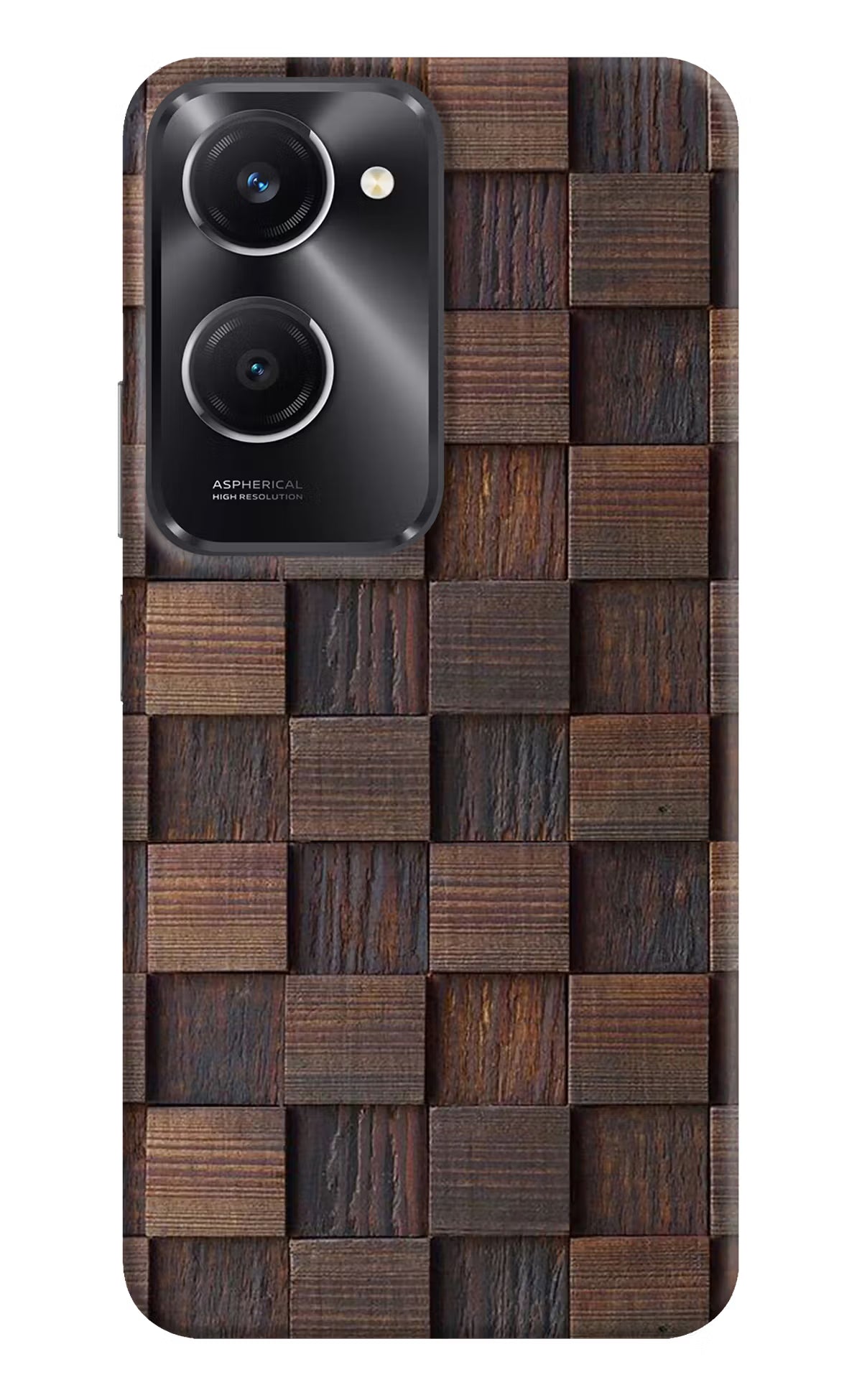 Wooden Cube Design Vivo T3 Lite 5G Hard Case Back Cover by Casekaro