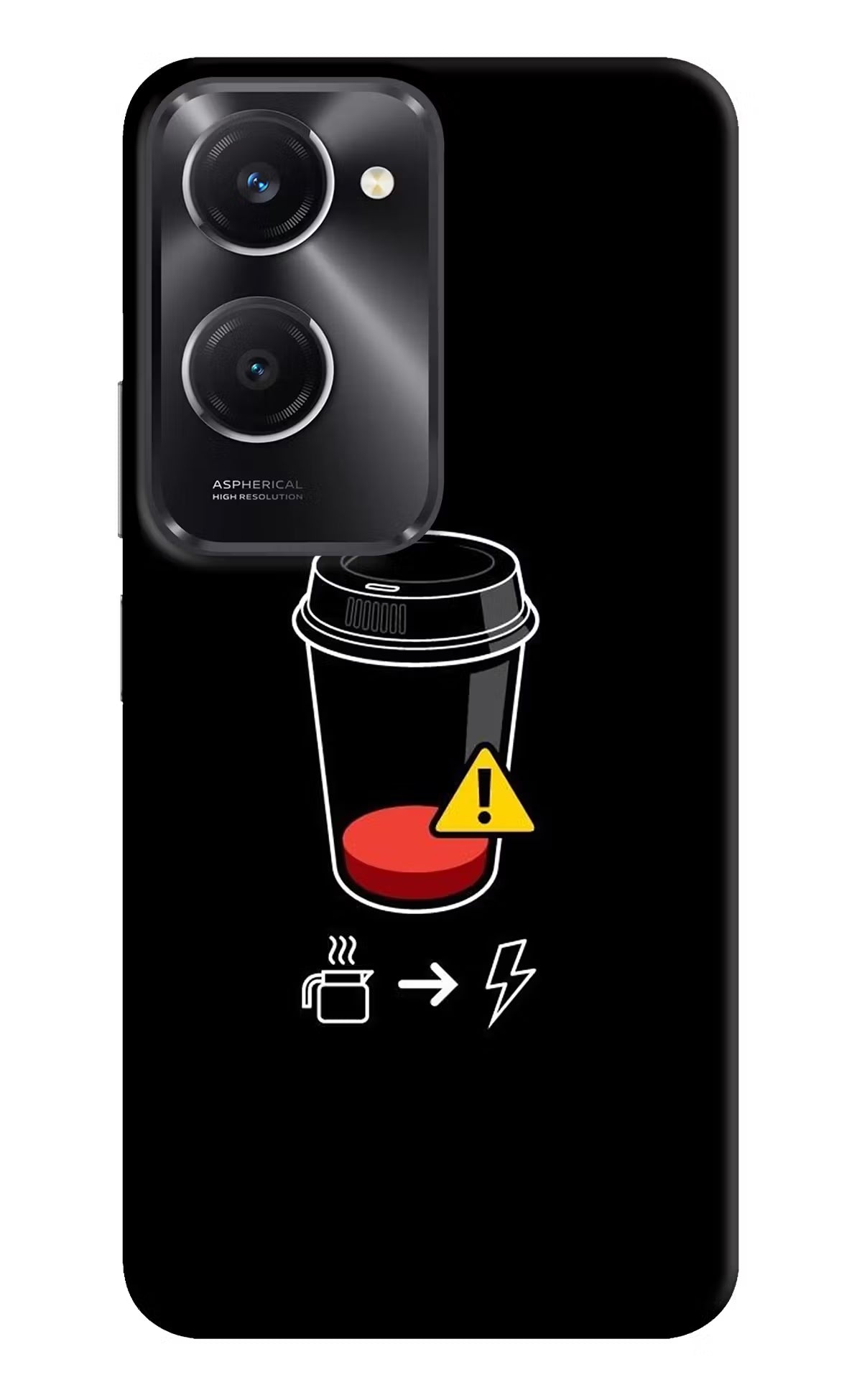Coffee Vivo T3 Lite 5G Hard Case Back Cover by Casekaro