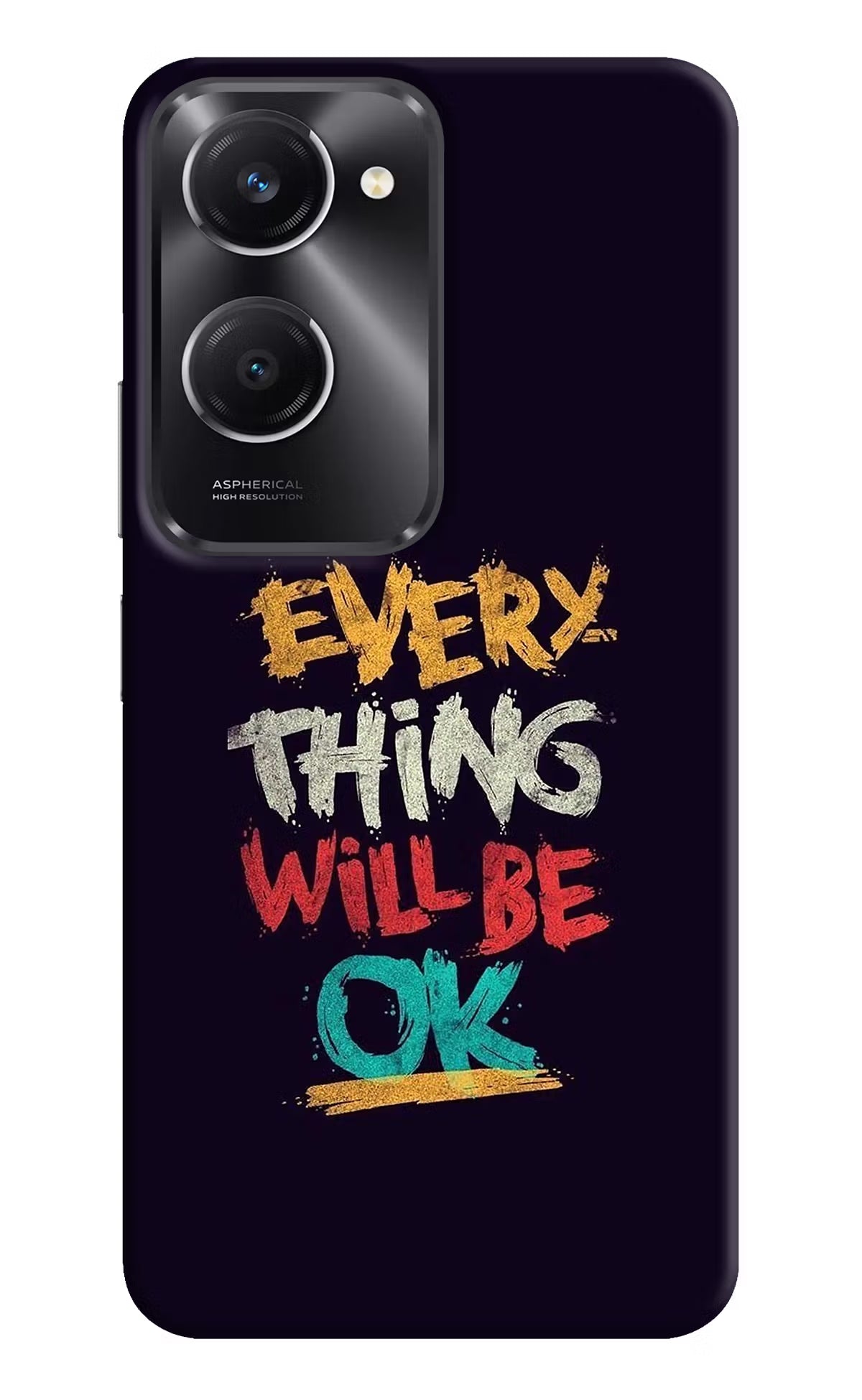 Everything Will Be Ok Vivo T3 Lite 5G Hard Case Back Cover by Casekaro