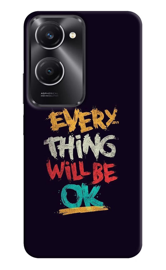 Everything Will Be Ok Vivo T3 Lite 5G Hard Case Back Cover by Casekaro