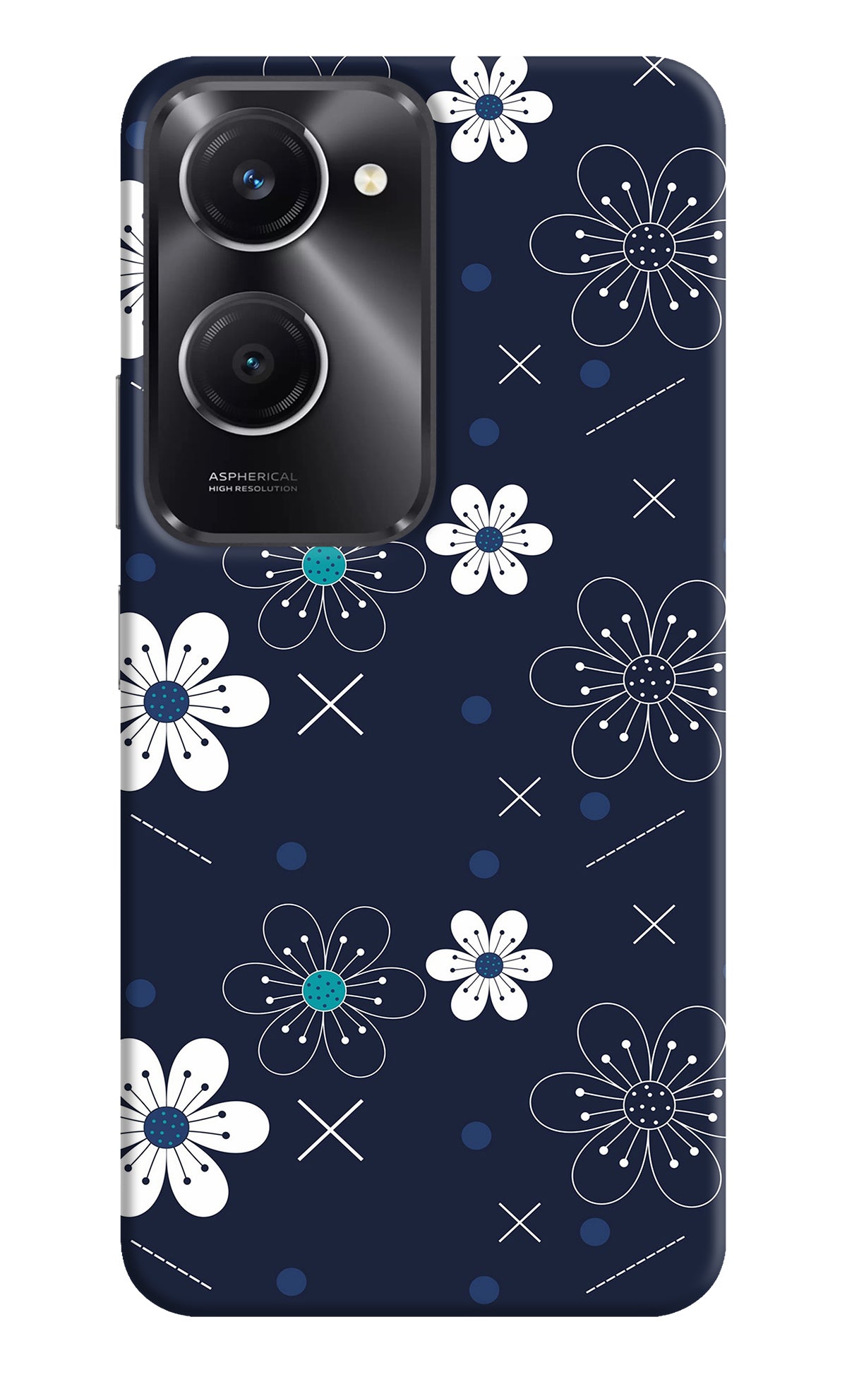 Flowers Vivo T3 Lite 5G Back Cover