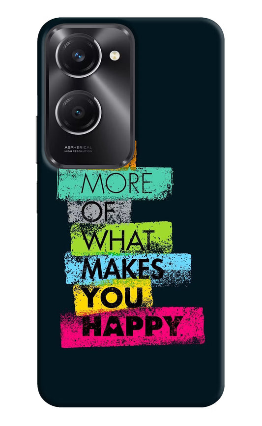 Do More Of What Makes You Happy Vivo T3 Lite 5G Hard Case Back Cover by Casekaro