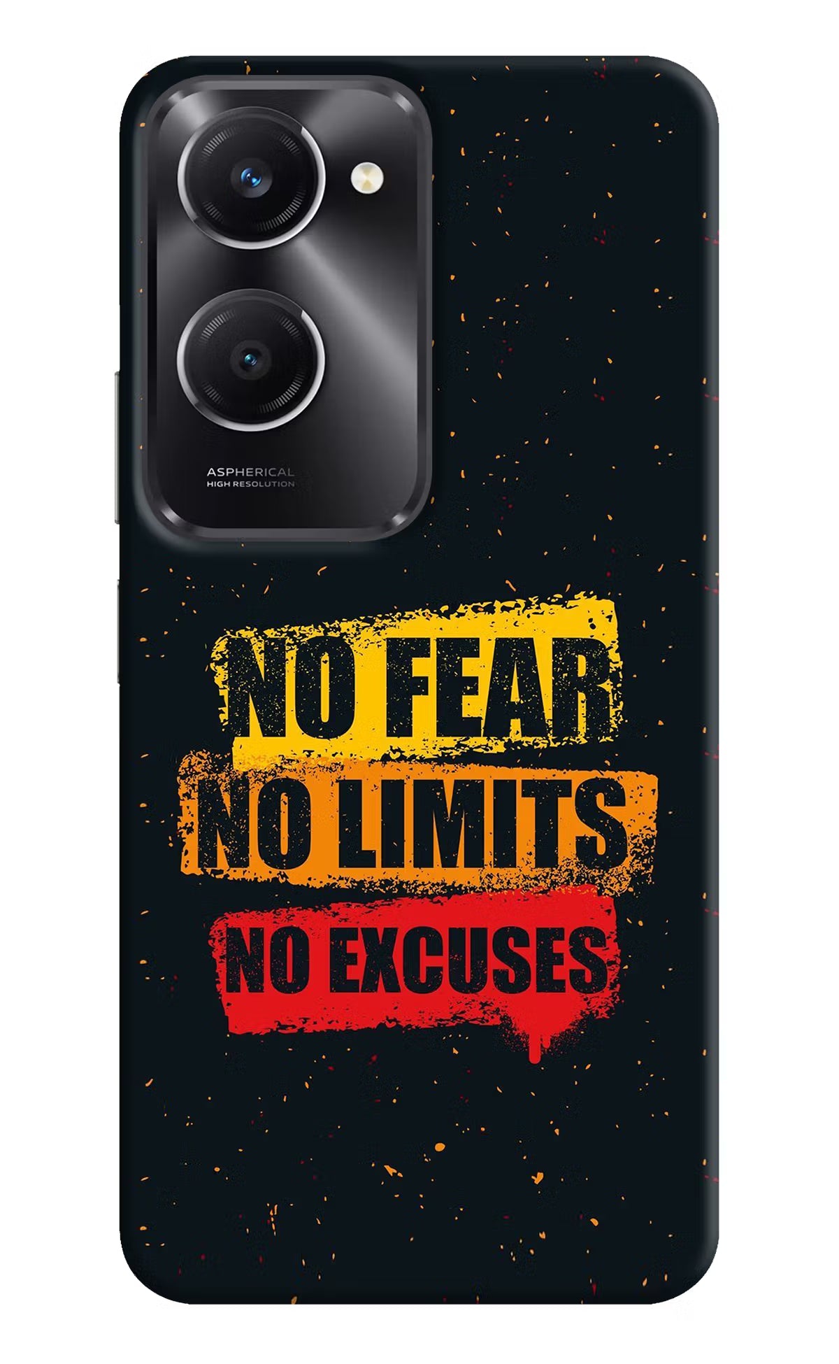 No Fear No Limits No Excuse Vivo T3 Lite 5G Hard Case Back Cover by Casekaro
