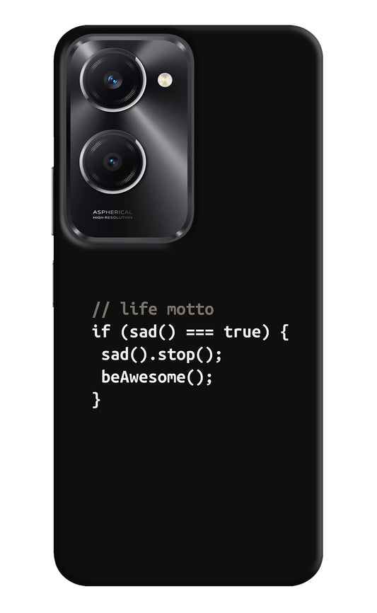 Life Motto Code Vivo T3 Lite 5G Back Cover