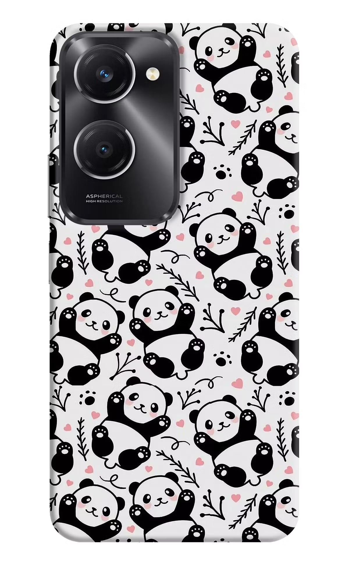Cute Panda Vivo T3 Lite 5G Hard Case Back Cover by Casekaro