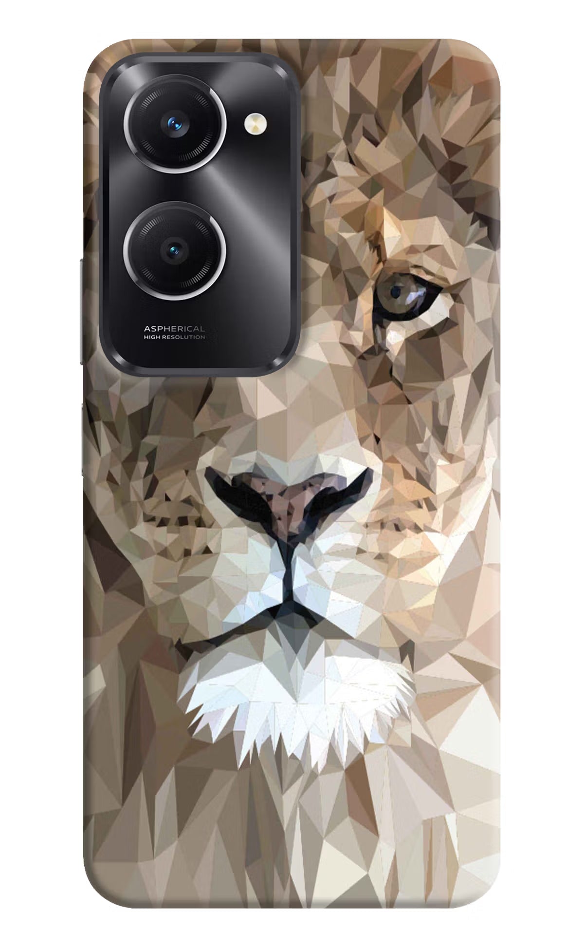 Lion Art Vivo T3 Lite 5G Hard Case Back Cover by Casekaro