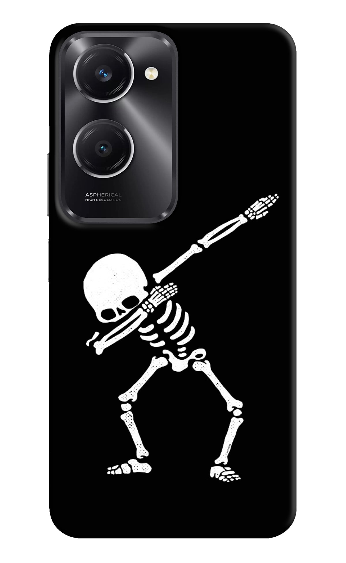 Dabbing Skeleton Art Vivo T3 Lite 5G Back Cover